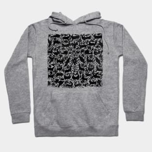 Black Otomi Print Hoodie